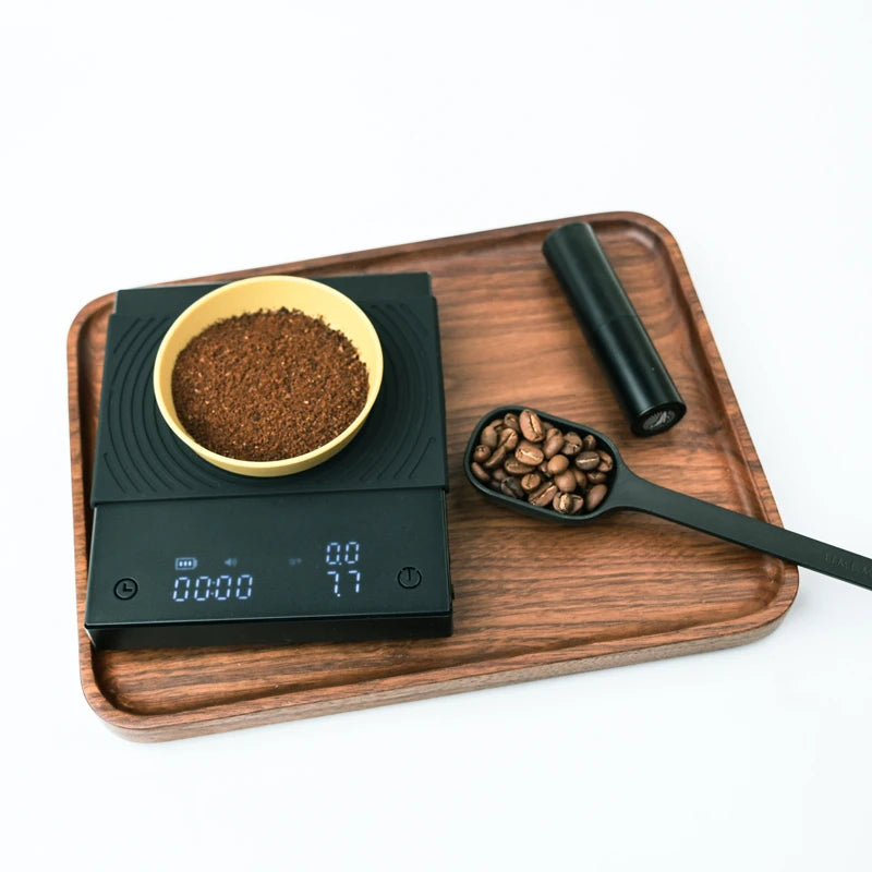 TIMEMORE Basic 2 Black Mirror Pour Over Coffee Scale flow rate display Auto Timer digit Kitchen Food scale espresso 0.1g/2kg