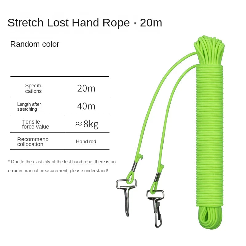 LINNHUE steel wire rope guard rod rope fishing rope big telescopic fishing fishing high elastic fishing rod automatic telescopic
