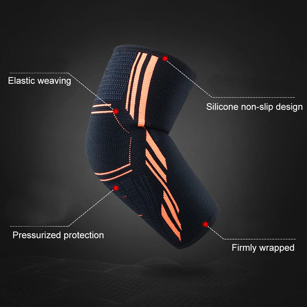 Elbow Support Elastic Gym Sport Elbow Protective Pad Absorb Sweat Sport Basketball Volleyball Tennis Arm Sleeve Elbow Brace