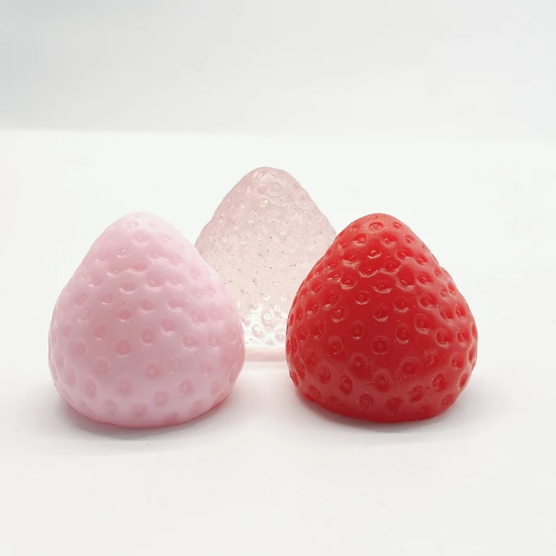 Strawberry Squishy Fidget Toy Slow Rebound Stress Relief Toy Cute Fruit Squeeze Toy Gift Perfect Desk Decoration for Kids Adults