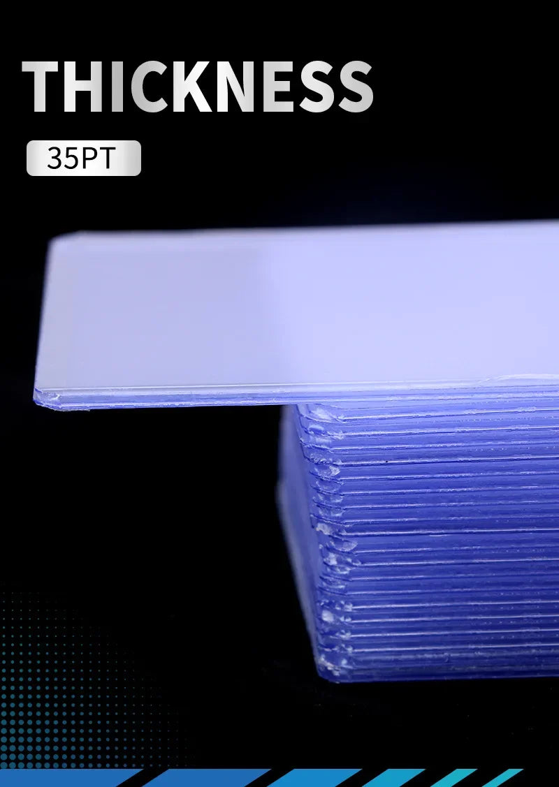 25PCS Toploader Card Sleeve 35PT Top Loader Card Protector for PKM 3” X 4“ Standard Size Rigid Hard Card Holder for MTG TCG Card