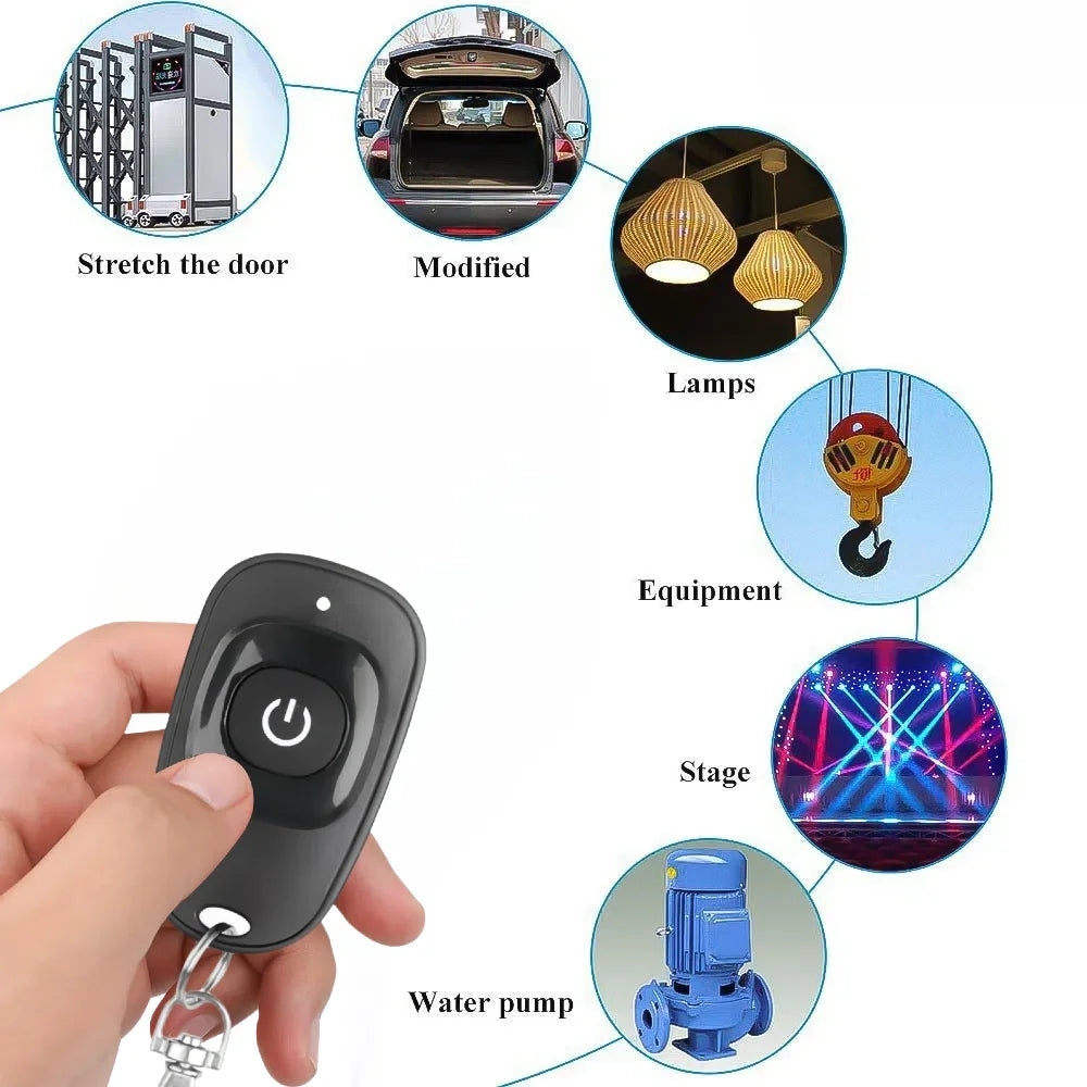 DC12V 433MHz RF Wireless Remote Control Switch 2 Channels Relay Receiver Diy Control for Garage Door Curtain Motor Light