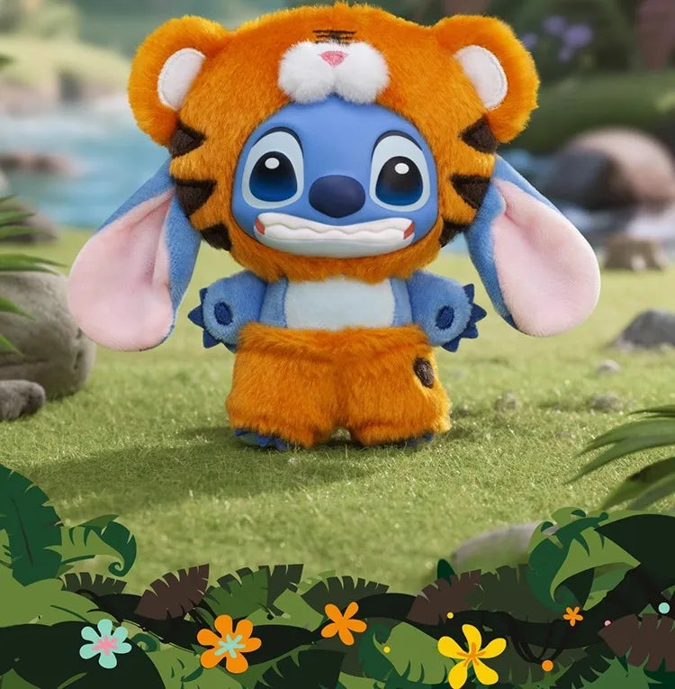 NEW Disney Stitch Wild Animal Series Blind Box Plush Dolls Pendant Cute Doll Ornament Mystery Box Surprise Toys Gifts