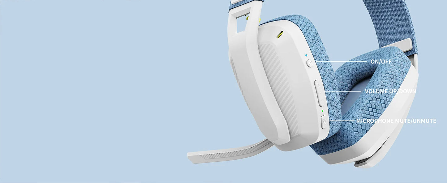 BINNUNE BW06 Bluetooth Headsets Gamer with Mic Wireless 2.4GHz Gaming Headphones with Microphone for PS5 PS4 PC Mac Playstation