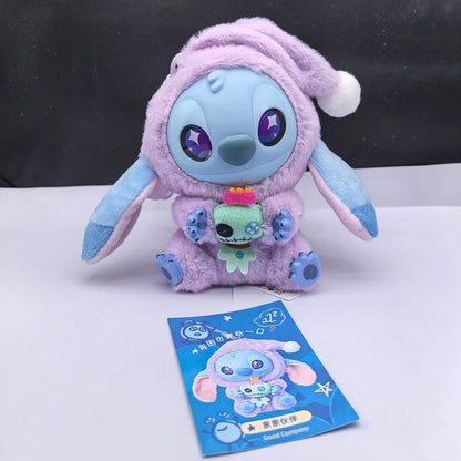 HOT Stitch Eat Something Before Sleep Series Blind Box Plush Vinyl Toys Cute Doll Labu V3 Mystery Box Bag Pendant Decor Gift