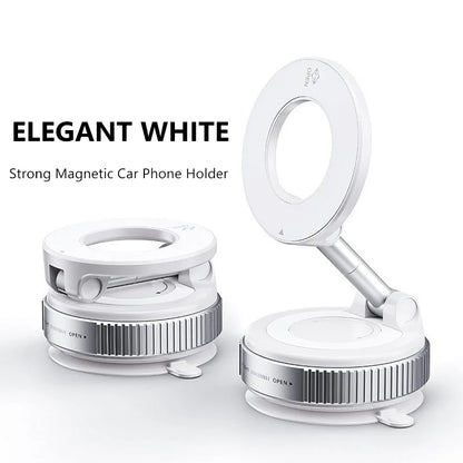 Vacuum Magnet Phone Bracket Multi-angles Adjustment Strong Magnetic Suck Design Foldable Car Holder For iphone Navigation Stand