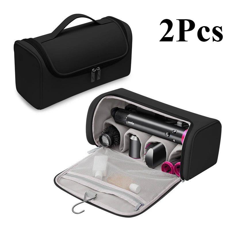 Hideable Hanging Hook Hair Dryer Case Portable Non-slip Hair Tools Pouch Water proof Large Capacity Curling Iron Storage Bag