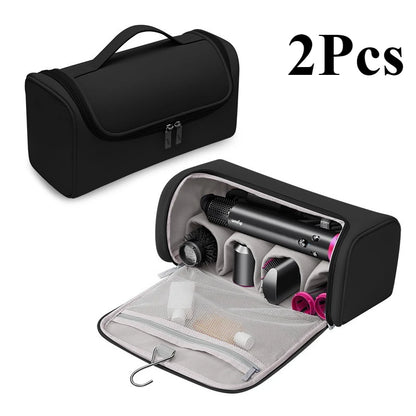 Hideable Hanging Hook Hair Dryer Case Portable Non-slip Hair Tools Pouch Water proof Large Capacity Curling Iron Storage Bag