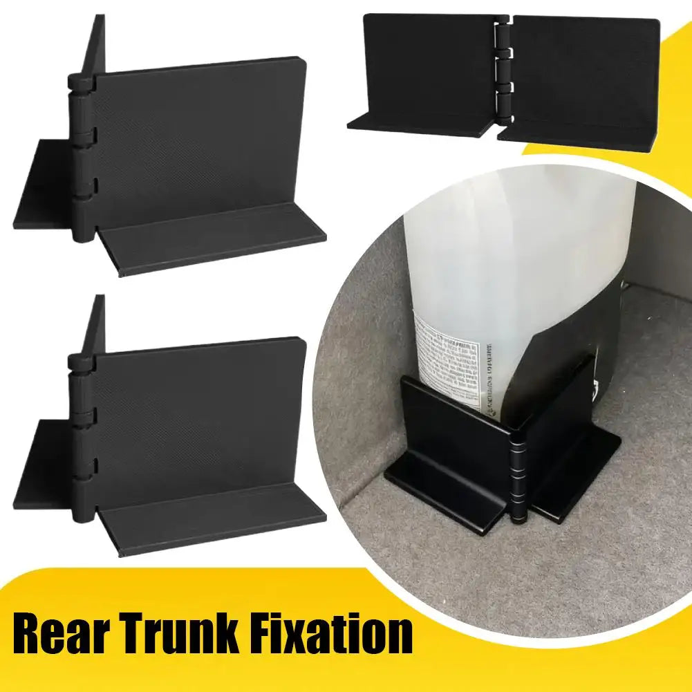 Universal Non-Drilling Car Trunk Fixing Bracket (2pcs) Heavy Duty Anti-Slip Rubber Buckle Cargo Organizer for Sedan & SUV