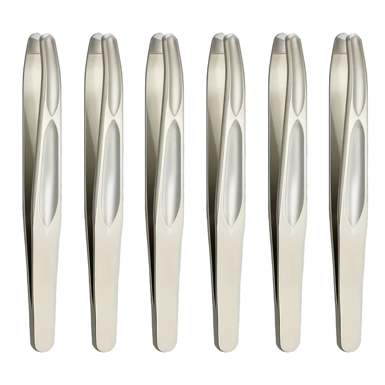 Premium Round Head Tweezers for Eyebrow & Facial Hair Removal Seamless Clips Short Hair Precision Beard Clip