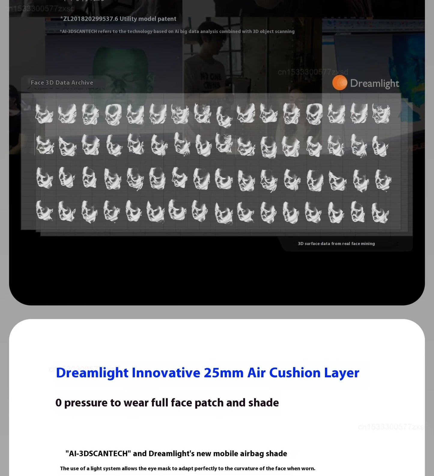 New Dreamlight 4S Pro Eye Mask Sleep 3D Stereoscopic Sleep Aid for Men Women Adult Adjustable Portable Full Blackout Eye Mask