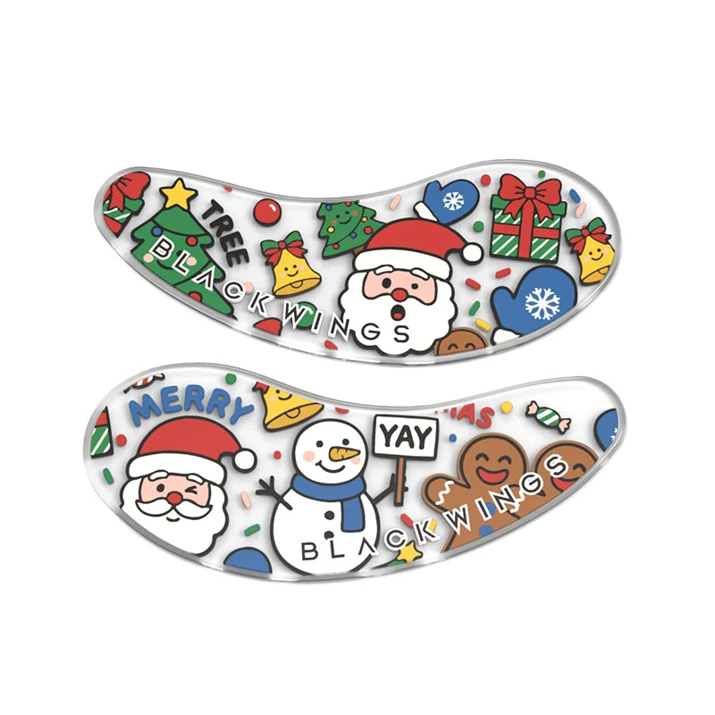 Blackwings 6 pairs of silicone eye patches are suitable for dark circles and puffy, reusable female cooling gel eye mask.