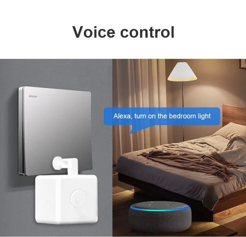 Tuya Zigbee / Bluetooth Fingerbot Plus Robot Button Pusher Switch Bot Smart Home Work With Alexa Google Home Smart Life App