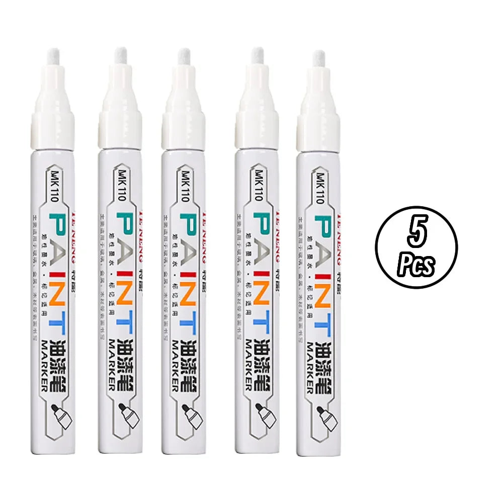 8 Colors Car Scratch Repair Paint Pen Quick Dry Touch Up Paint Repair Pen Waterproof Wheel Tyre Marker Auto Paint Marker Pens