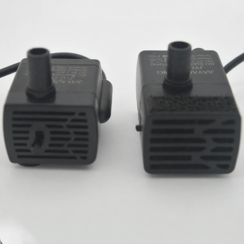 Ultra Quiet USB Aquarium Fish Tank Filtration Pump Mini Pet Fountain Submersible Adjustable Flow Water Circulation Pump 5V 5W