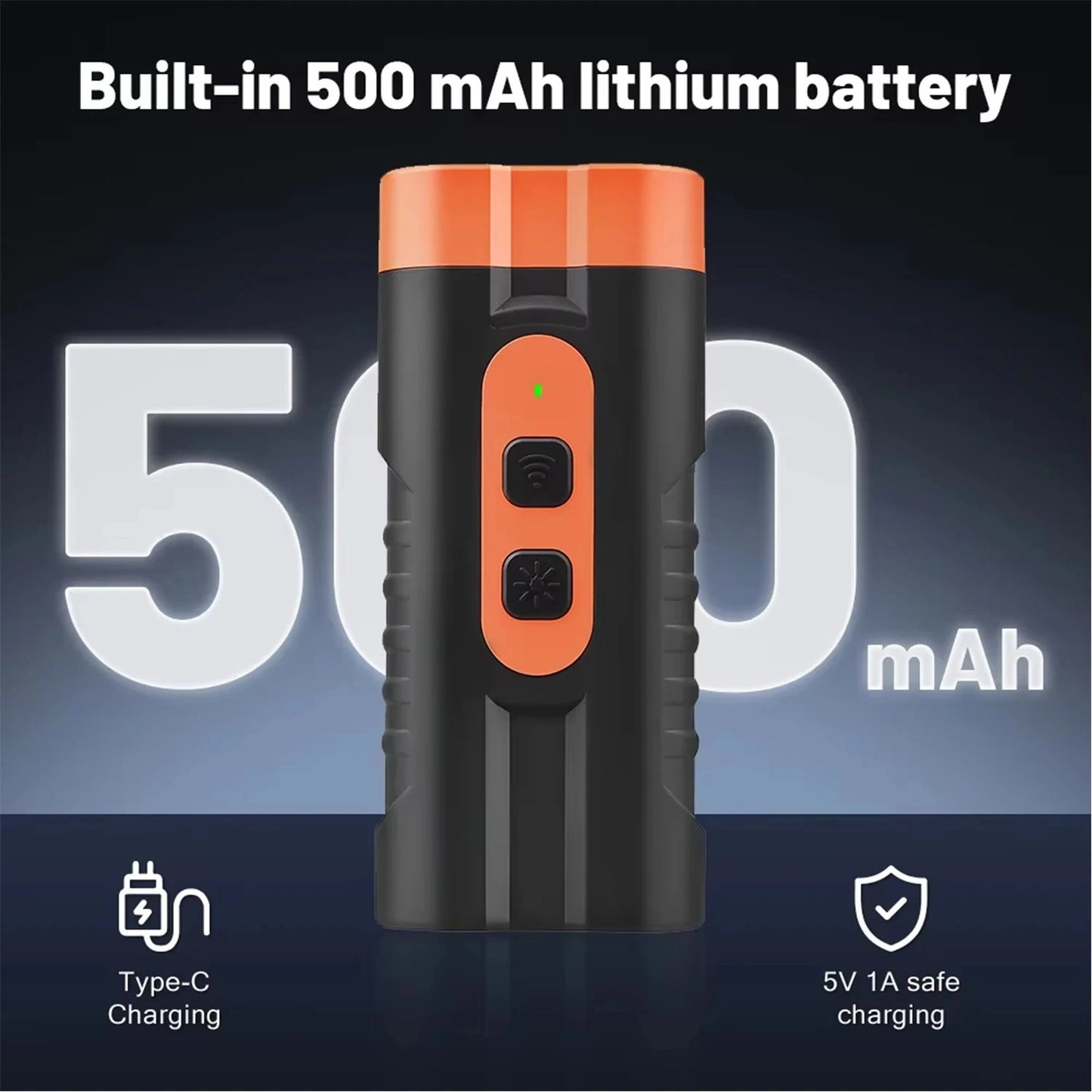 2025 Dual Head Ultrasonic Dog Repeller USB Rechargeable High-Power Anti-Bark Training Device with LED Flashlight
