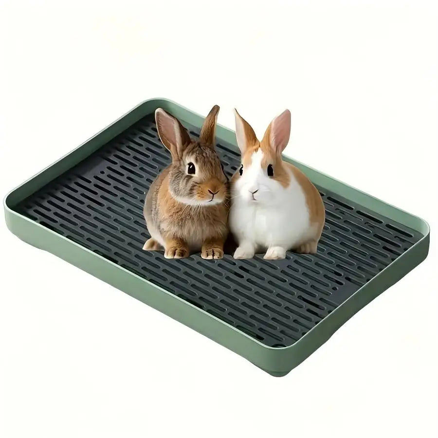 1pc Rabbit Litter Box Small Pet Toilet Tray Bunnie Corner Toilet Box For Ferret Hamster Dragon Cat Guinea Pig Dutch Pig Supplies