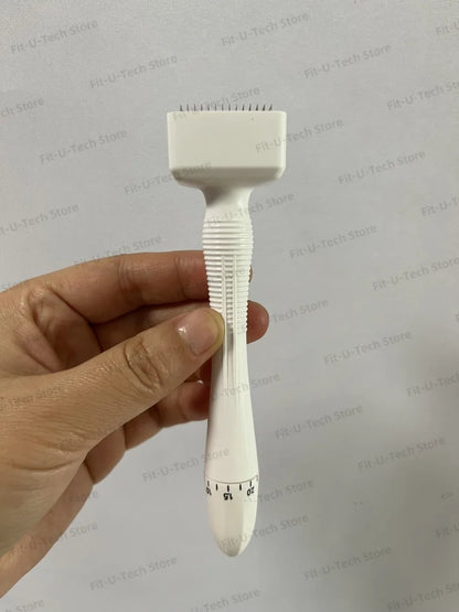 Derma Stamp 140A  Microneedling Face Roller Massager Adjustable Titanium Needle Length Skincare Beard Growth Scalp Hair