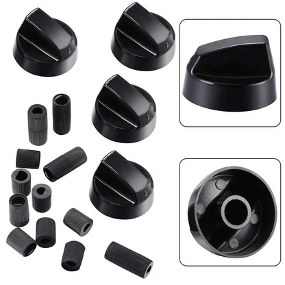 Control Knobs With Adapters Versatile Control Knobs Set Knobs & 12 PCS Adapters For Stoves & Ovens Control Knob