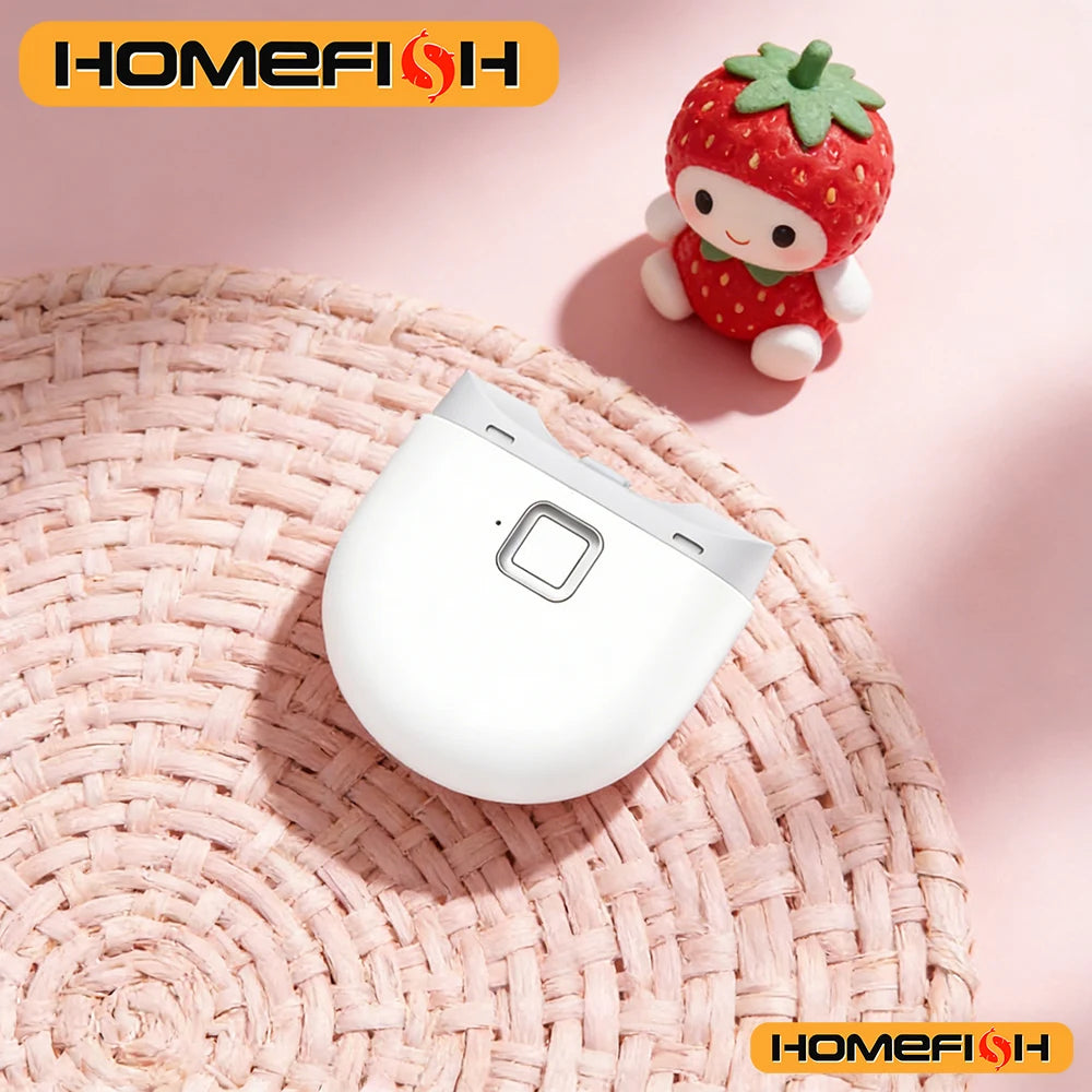 With Light Rechargeable Electric Nail Clipper - Automatic Grinding Polishing Trimmer Cutter for Baby Adult Manicure