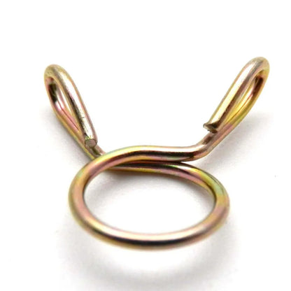 50/40/30/20/10pcs 8mm Oil Hose Clamps Motorcycle Scooter ATV Moped Fuel Line Hose Tubing Spring Clips Clamp