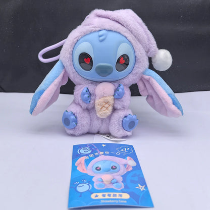 HOT Stitch Eat Something Before Sleep Series Blind Box Plush Vinyl Toys Cute Doll Labu V3 Mystery Box Bag Pendant Decor Gift