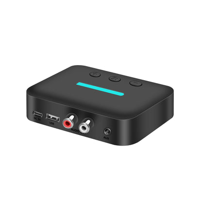 USB Bluetooth 5.3 Audio Receiver Adapter Wireless Stereo Music 3.5mm AUX R/L RCA Support U-Disk Playback For Desktop Speaker Amp