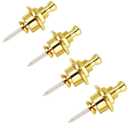 Guitar Strap Buttons Pins 1\2\4PCS 3 Color For Choose Premium Guitar Strap Locks Metal Security Strap Buttons Metal End Pins