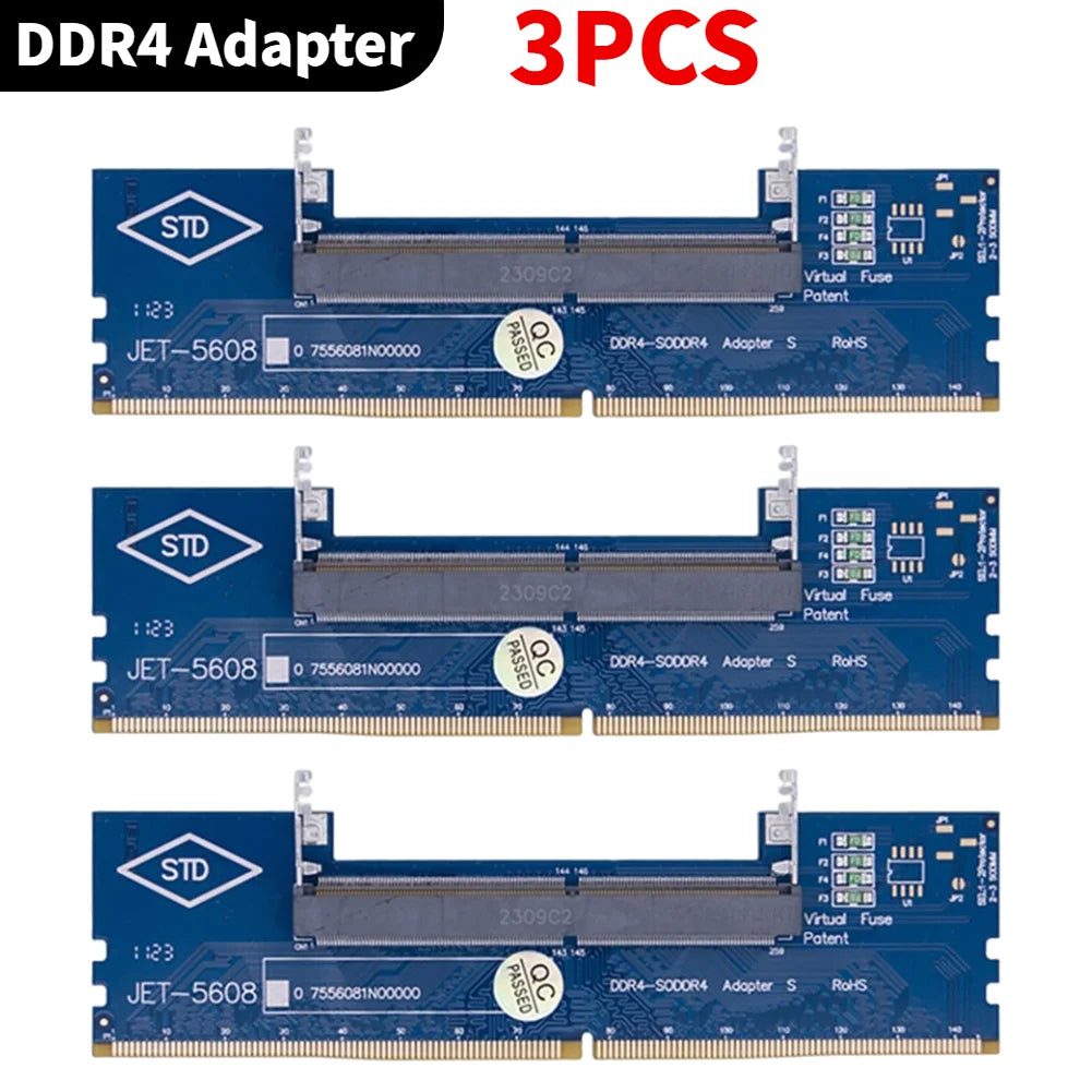 1-5PCS SO-DIMM To PC DIMM Card Laptop To Desktop Memory Adapter Card DDR3 DDR4 Memory RAM Adapter Card Stick