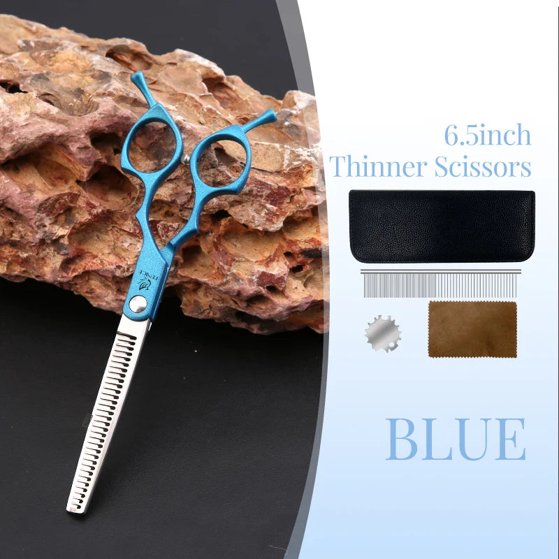 Fenice 6.5 Inch Professional Dog Grooming Scissors Set Kits Straight&Thinner&Curved Grooming Shears Tool Set tesoura wmark