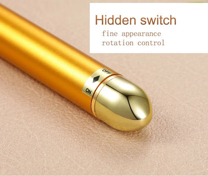 24K Electric Face-Lifting Rose Gold Stick T-Shaped Tacial Massager Skin Tightening Electric Beauty Instrument