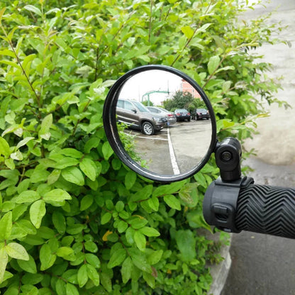 2pcs Adjustable Rotate Bicycle Auxiliary Rearview Mirror Handlebar Mount Wide-Angle Convex Cycling Rear View Mirrors Accessories