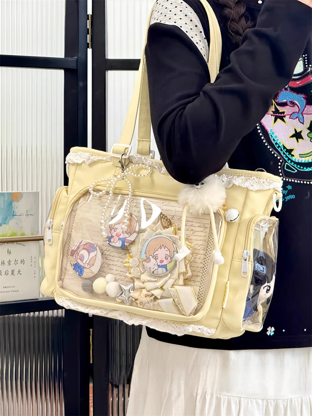 Ballet Girl Has A Large Appetite Itabag Japanese 2D Single Shoulder Cross Body Goods Bag Gift For Friends only no dolls no card