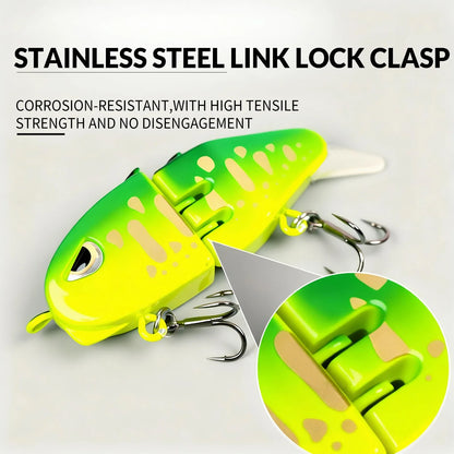 9KM Swimbait Fishing Lure VIB Slow Sinking Wide S Motion Lure with 3D Eyes Mini Glide Bait ABS Material for Bass Trout Fishing