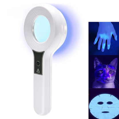 NEW Woods Lamp Skin Analyzer Portable Facial Salon Beauty Analyzer UV Lamp Wood Dermatology for Analyzing Testing Examination