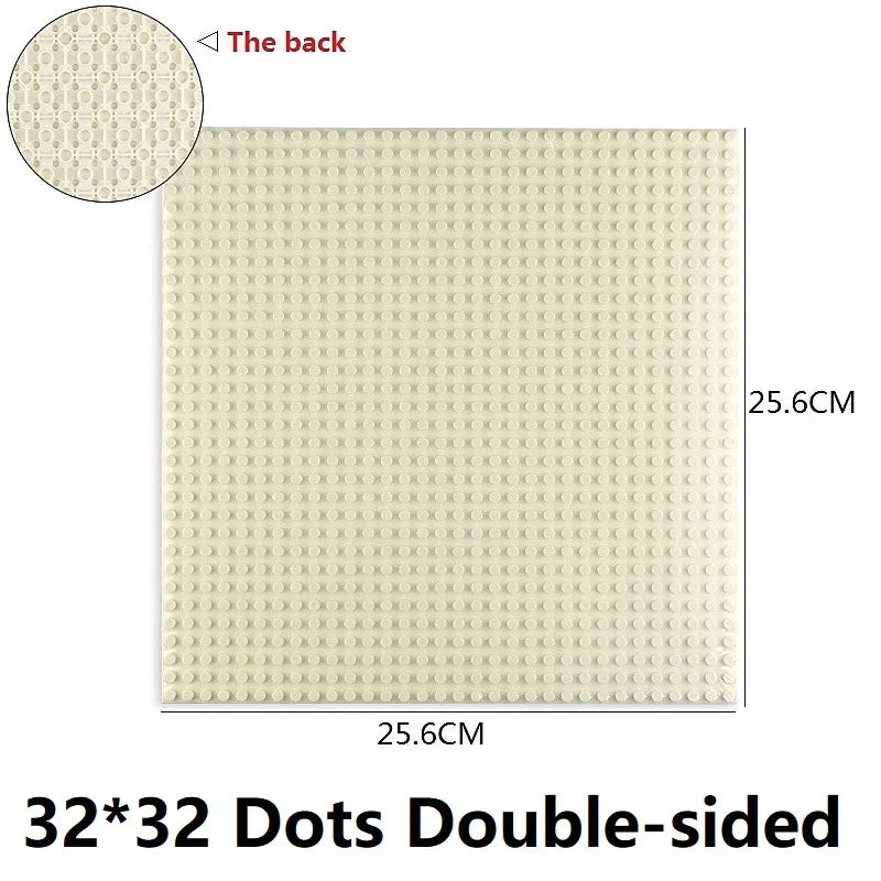 Single Double Sided Classic Base Plates Blocks Plates  32x32 16x16 16x32 Dots DIY Simulated scene Building block base Toy