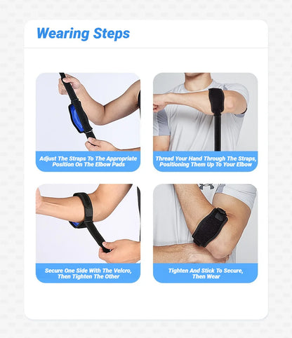 1Pc Adjustable Elbow Brace - Sports Compression Arm Support For Basketball, Tennis, Volleyball, Golf Unisex Fitness Tool