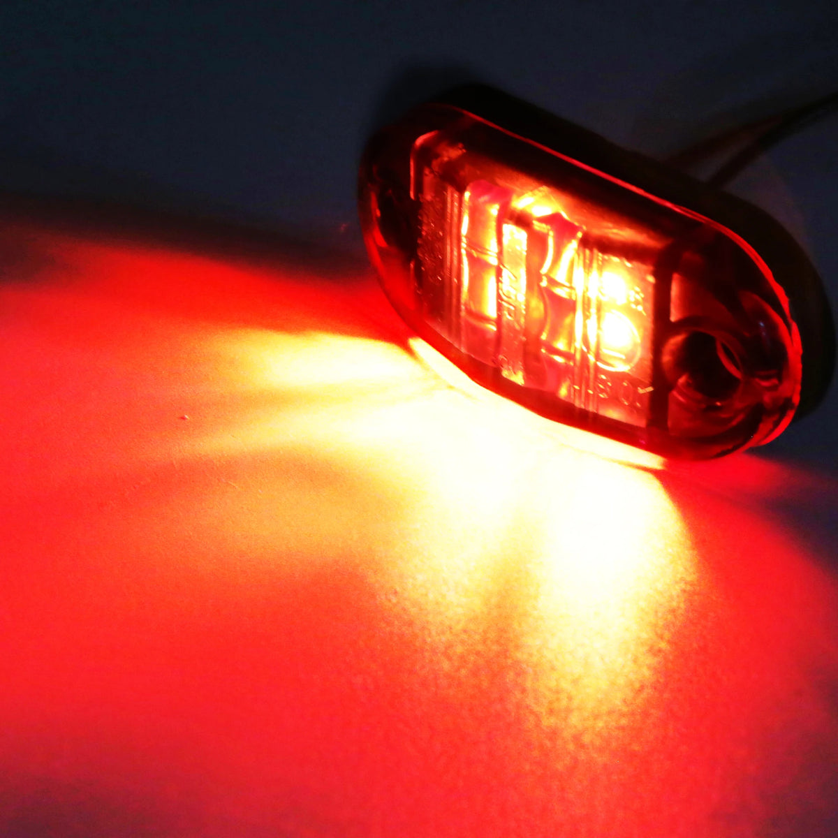 20/10PCS 4 LED 12V-24V Side Marker Lights Oval Front Rear Clearance Indicator Lamp Truck Accessorie for Trailer BUS Van Caravan
