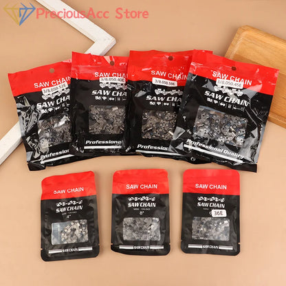 4/6/8/12/14/16 Inch Metal Chainsaw Chain Spare Parts Link Chainsaw Saw Chain Blade For Electric Saw Accessories Wood Cutting