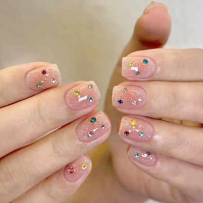 12Grids Mixed Mini Christmas Gems Nail Charms 2mm Luxury Crystal Nail Glitter Rhinestone Red/Green Flatback Christmas Nail Parts