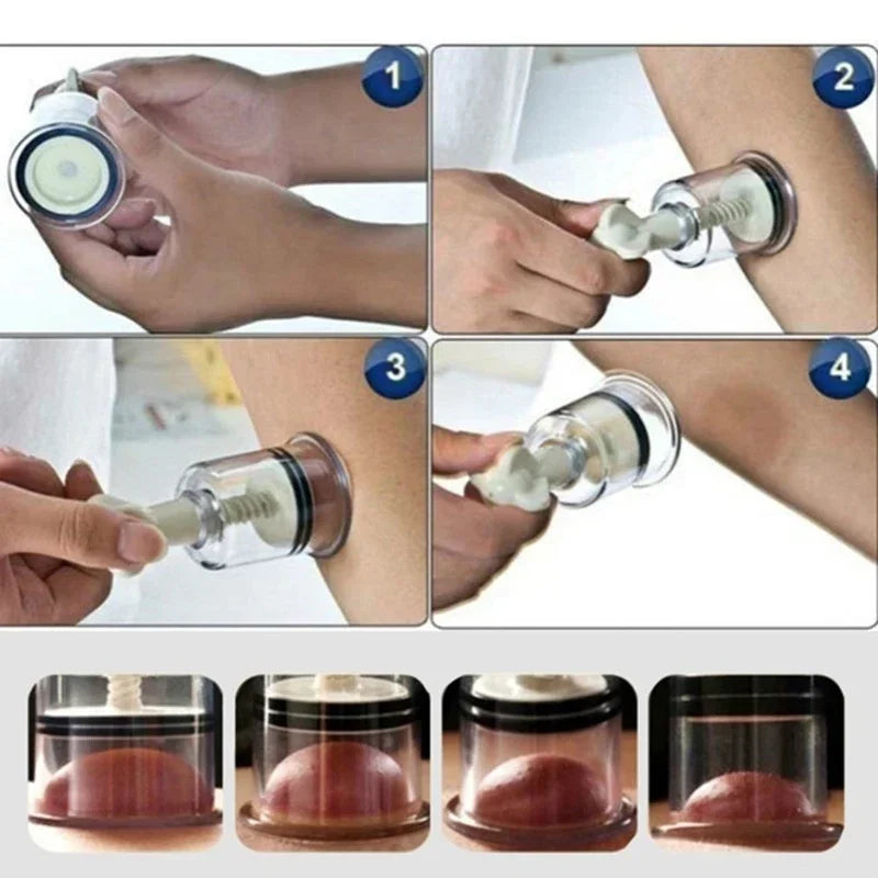 Vacuum Suction Cupping Cup Nipple Enhancer Massage Vacuum Cans Plastic Enlarger Suction Enlarger Body Breast Massager Cups