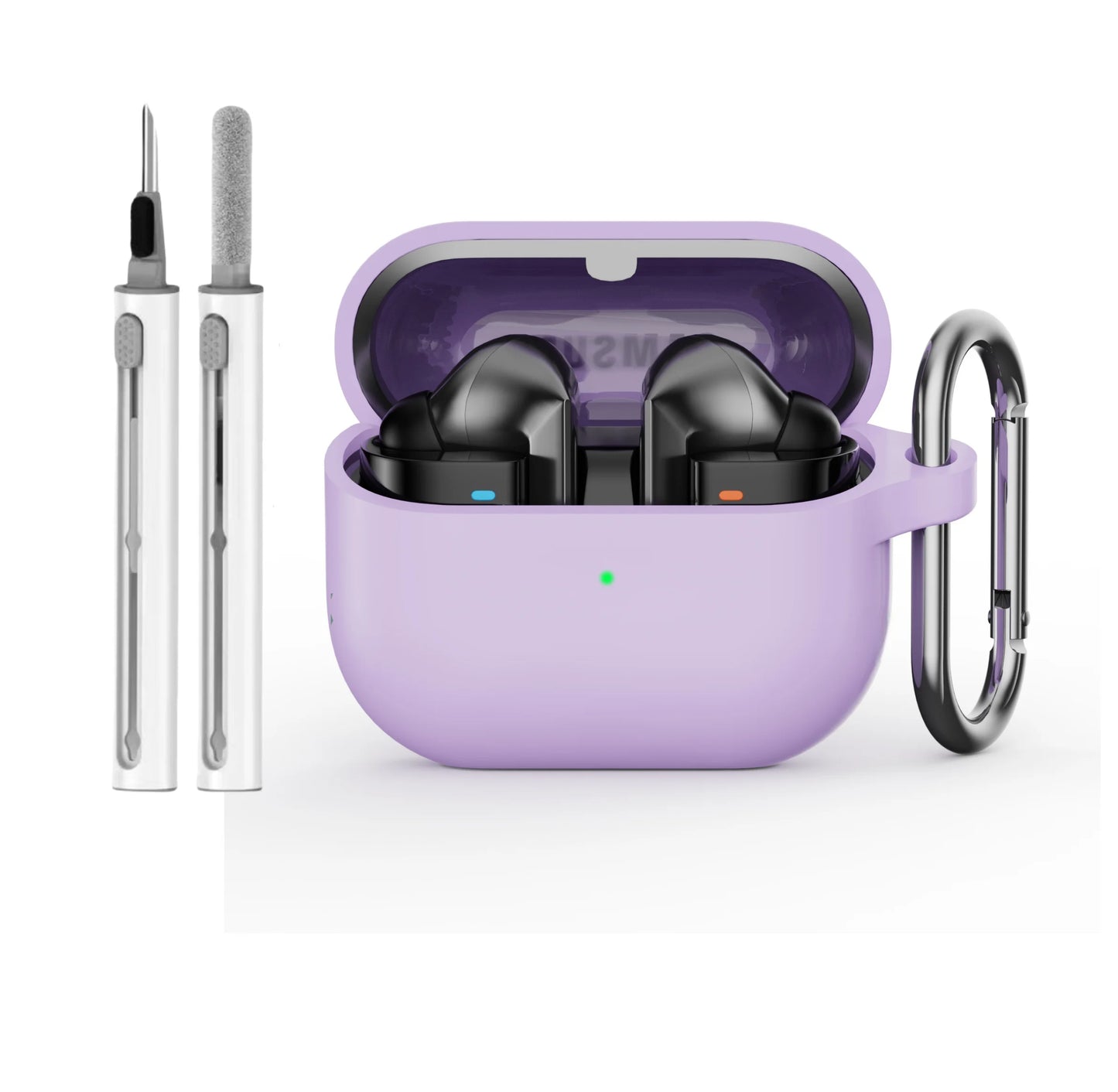 for samsung buds 3/galaxy buds3 pro case with cleaning kit silicone protective cover for galaxy buds 3 buzz 3Pro with keychain