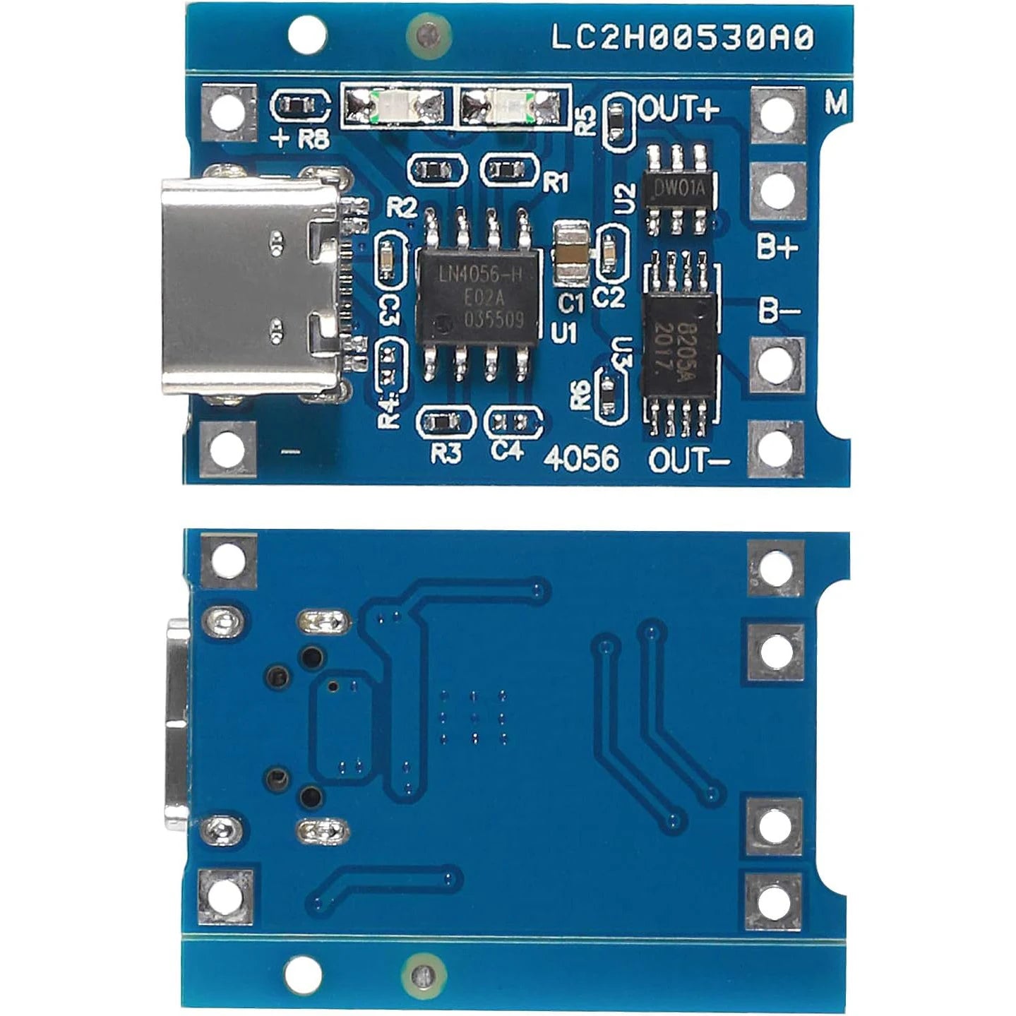 10/100pcs TP4056 +Protection Dual Functions 5V 1A type c 18650 Lithium Battery Charging Board Charger Module