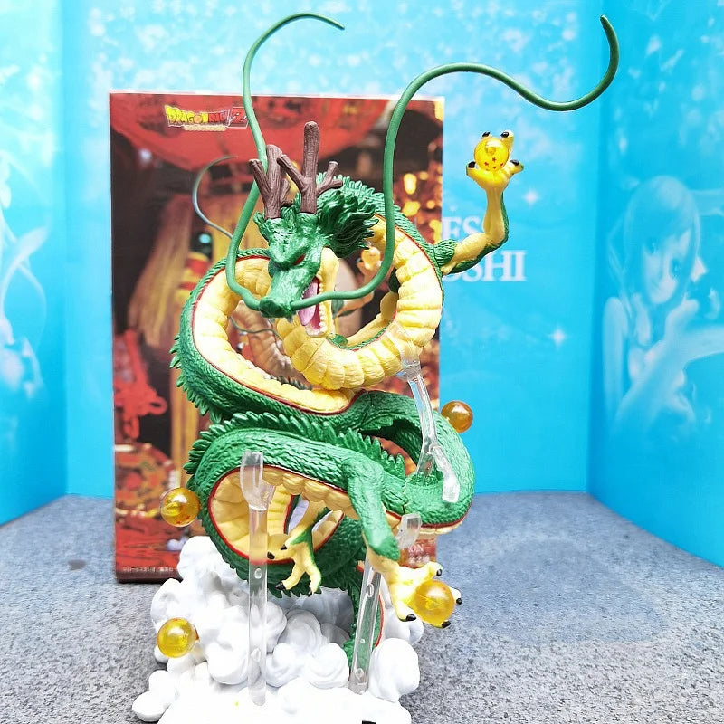 Creator X Creator Dragon Ball Shenron Green With Cloud Anime Action Figure Collection Model PVC Doll Toy Gift Decoration QY