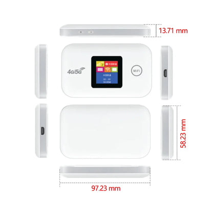 Portable 4G/5G Mobile WiFi Router 150Mbps Wireless Pocket MiFi Modem with Sim Card Slot - Mobile Wifi Hotspot LTE