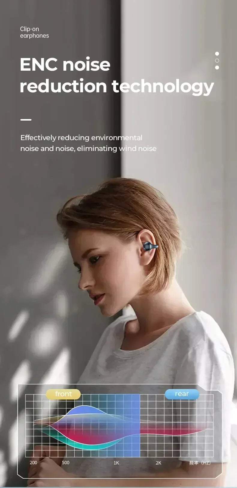 TWS X58 Wireless Bone Conduction Headphones Bluetooth Earphones Waterproof Sports Earbuds Earring Ear Hook With Mic Headset