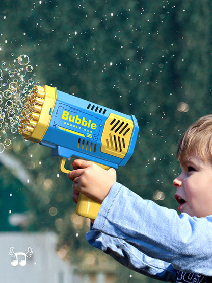 40 hole handheld massive foaming space light bubble machine electric children's toys without battery without bubble water