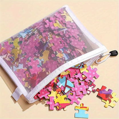 8pcs Zipper Mesh Bags, 3 Sizes, Zipper Mesh Bags, Waterproof Clear Travel Bags, Office Supplies Document Bags With Zipper