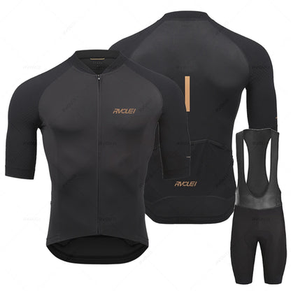 2027 Rvouei Pro Team Bicycle Clothing Men New Road Bike Wear Racing Clothes Breathable Cycling Jersey Set Ropa Ciclismo Maillot