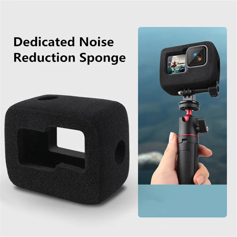 Windslayer for GoPro Hero 13 12 11 10 9 Mini Windshield Wind Foam Wind Noise Reduction Windproof Case for Go Pro Accessories